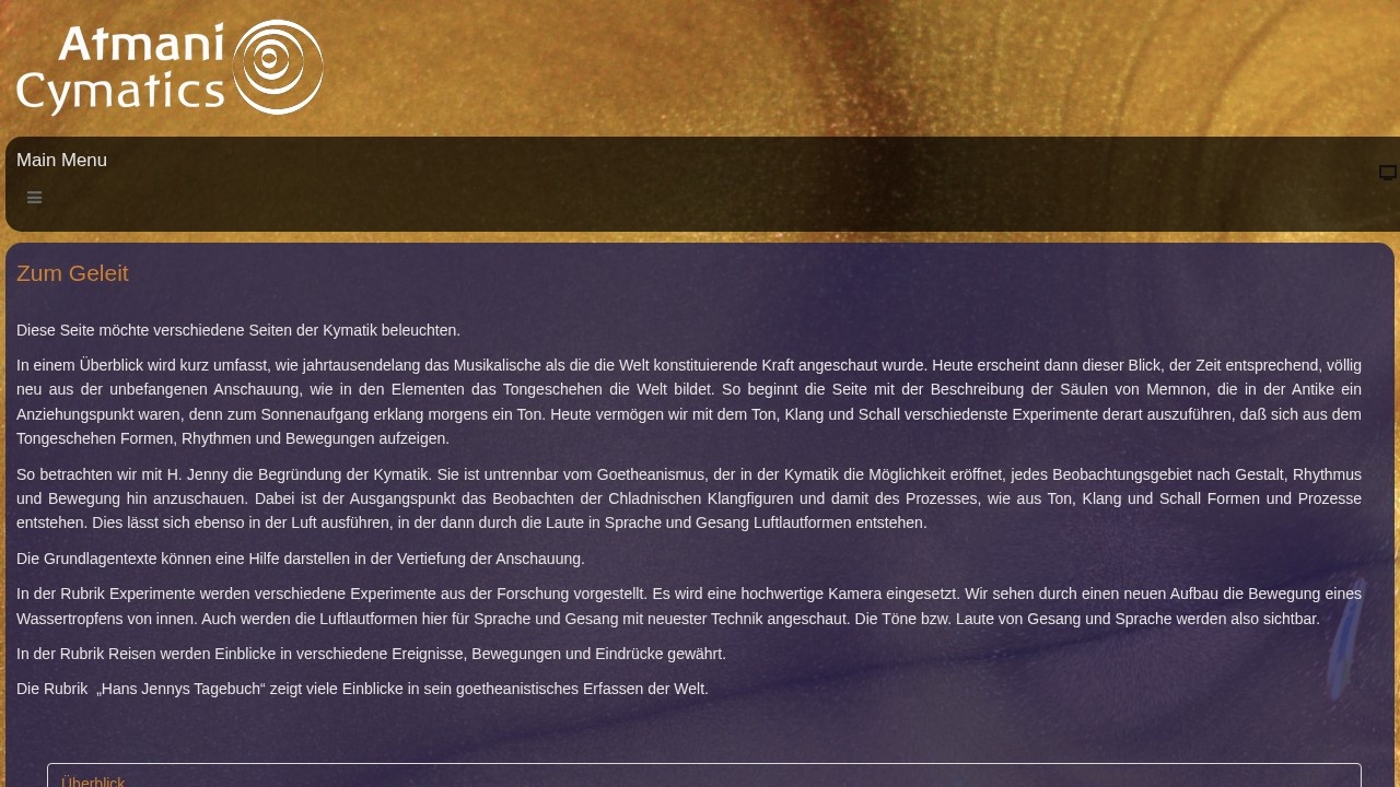 Vorschau der Website Atmani Cymatics